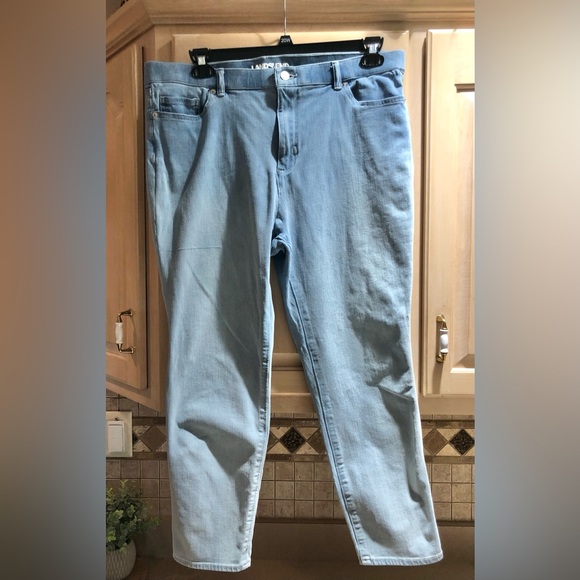 Lands' End Denim - Lands’ End Light Blue Capri Jeans Sz. 18 T